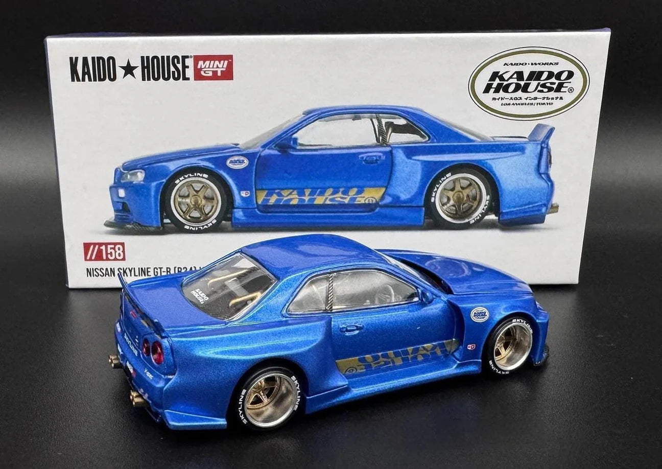 KAIDO★HOUSE #158 NISSAN SKYLINE GT-R R34 KAIDO WORKS V2 AERO SHINJUKU V2 - 1/64 SCALE