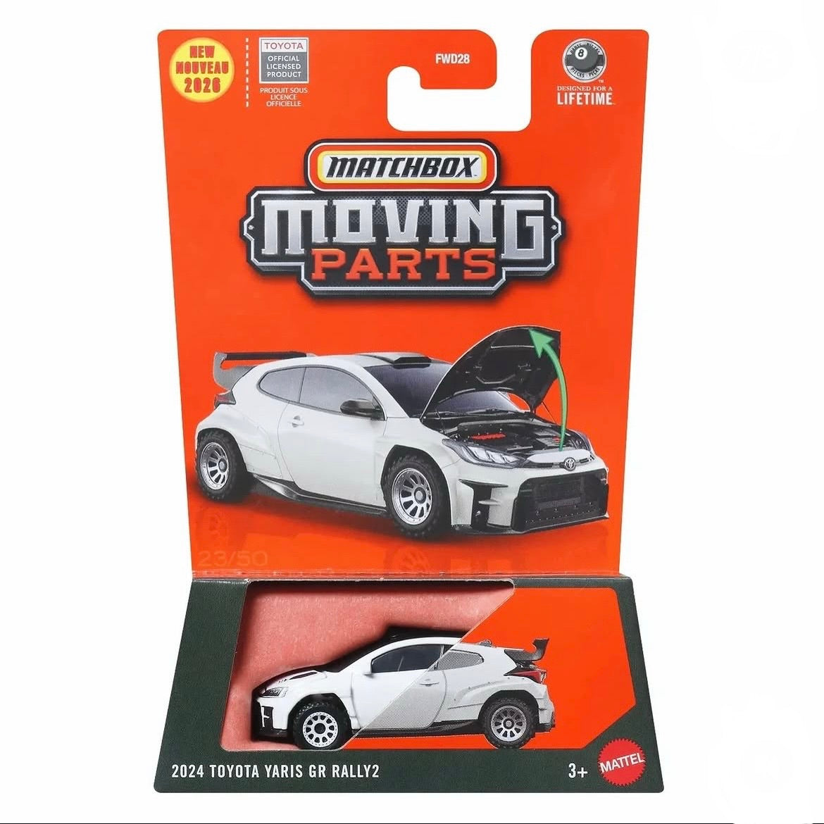 Matchbox Moving Parts 2026 Mix 5 - 2024 Toyota Yaris GR Rally 2