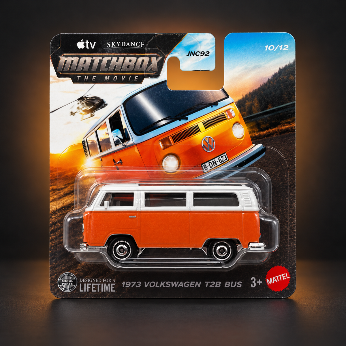 Matchbox The Movie 1973 Volkswagen T2B Bus – Orange & White, 10/12