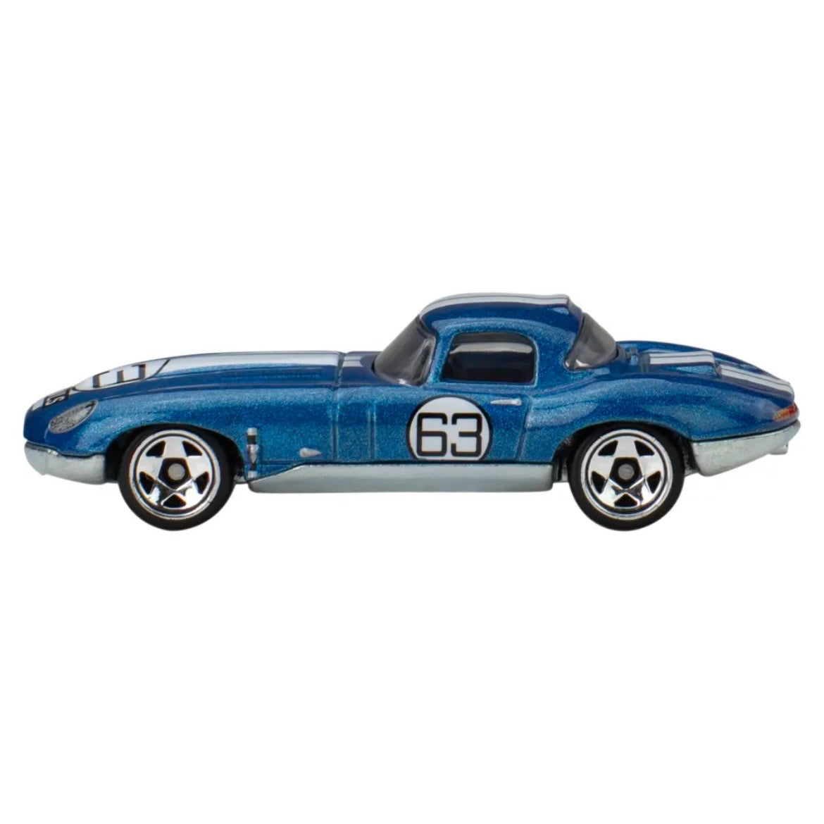Hot Wheels - Silver Series - National Icons - Jaguar Lightweight E-Type (Metal Base)
