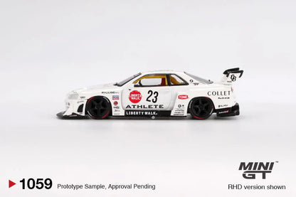 MINI GT #1059 NISSAN LB-ER34 SUPER SILHOUETTE ATHLETE COLLET