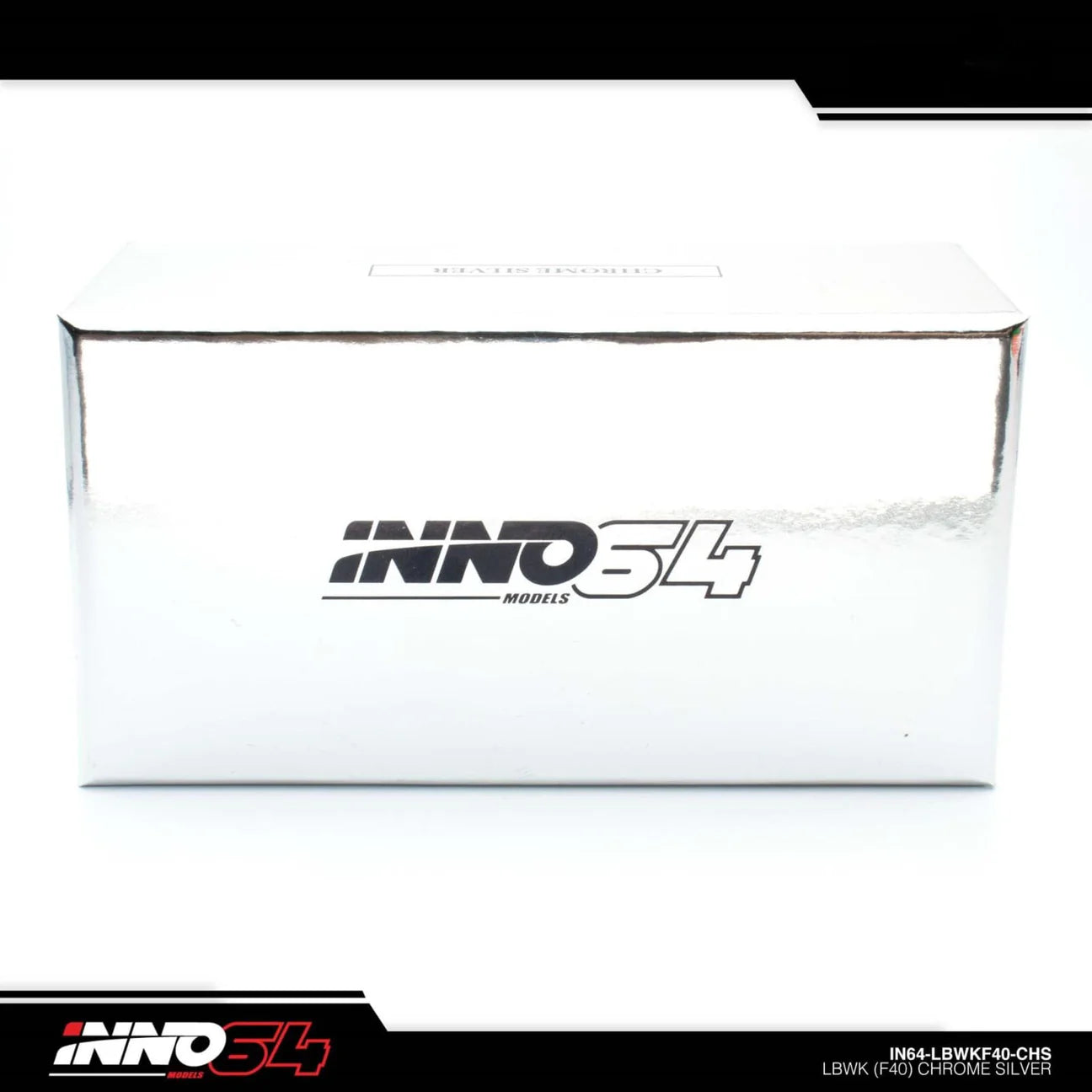INNO 64 FERRARI F40 LIBERTY WALK SILVER CHROME BEIJING HOBBY EXPO EVENT EXCLUSIVE