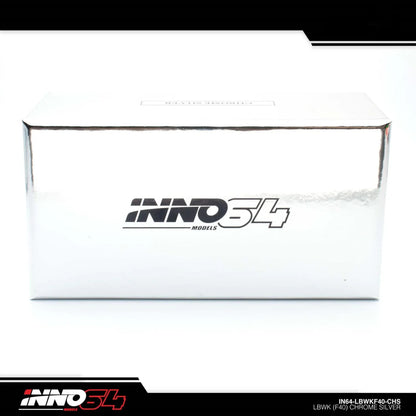INNO 64 FERRARI F40 LIBERTY WALK SILVER CHROME BEIJING HOBBY EXPO EVENT EXCLUSIVE