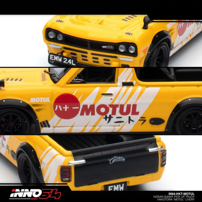 INNO 64 NISSAN SUNNY PICK UP TRUCK HAKOTORA MOTUL LIVERY