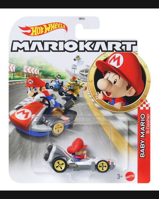 Hot Wheels - Mario Kart - Baby Mario - B Dasher