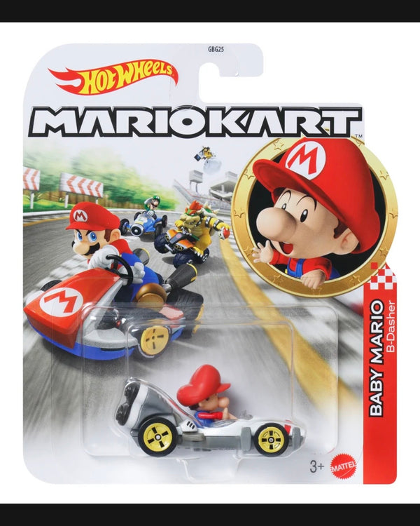 Hot Wheels - Mario Kart - Baby Mario - B Dasher