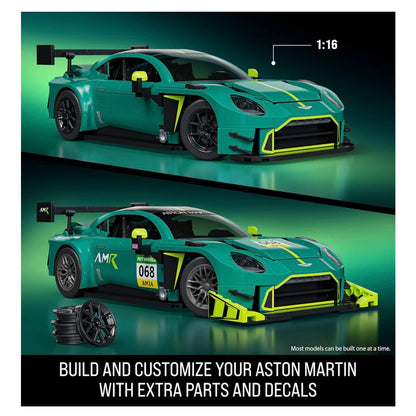 Hot Wheels Brick Shop ’24 Aston Martin Vantage GT3 Building Set – 793 Pieces