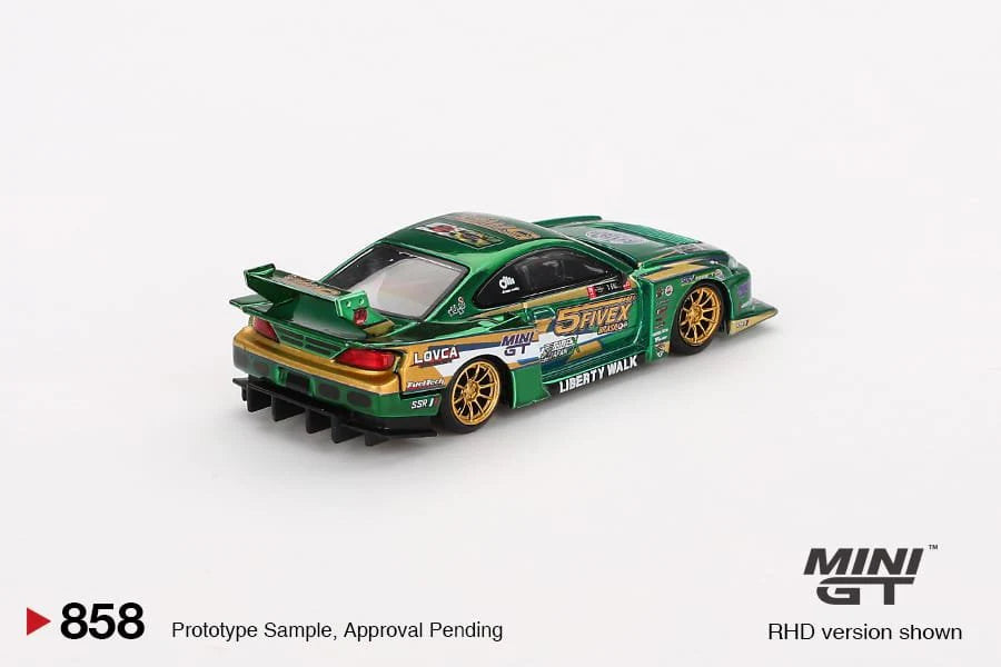 MINI GT #858 NISSAN SILVIA S15 LB-SUPER SILHOUETTE LBWK 2024 FAUSTO RACING