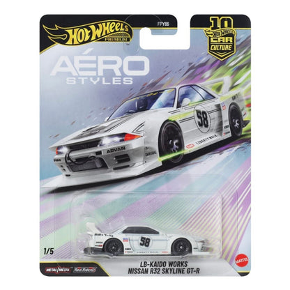 Hot Wheels Premium - Aero Styles - LB Kaido Works R32 Nissan Skyline GTR