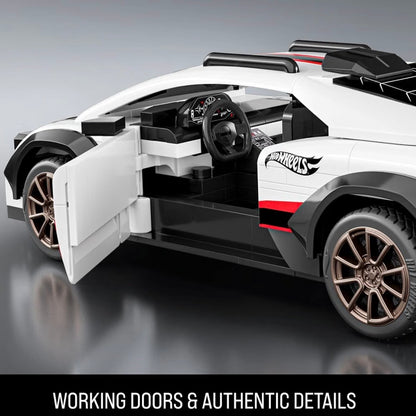 Hot Wheels Brick Shop Lamborghini Huracán Sterrato Building Set – 268 Pieces