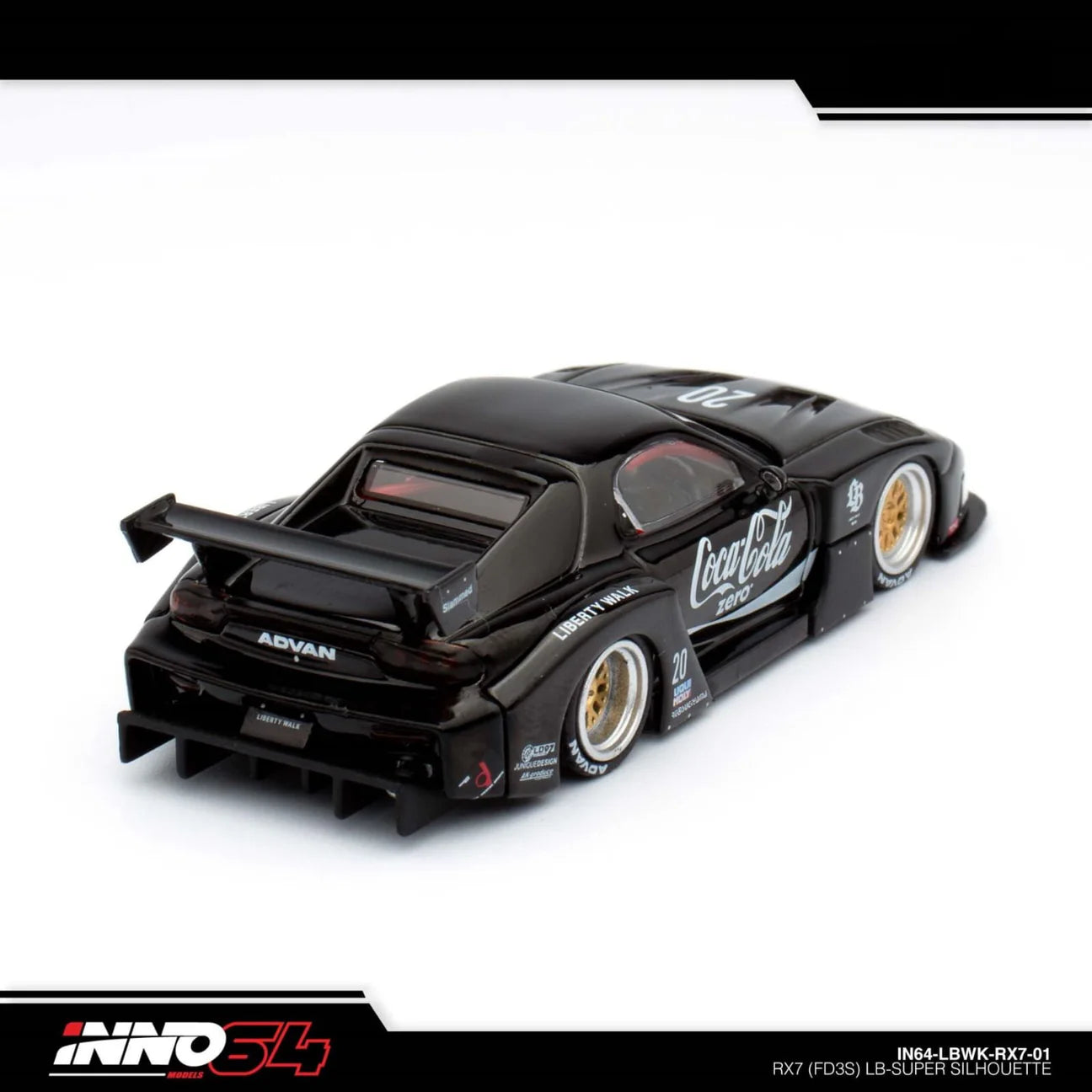 INNO 64 MAZDA RX-7 LB-SUPER SILHOUETTE COCA-COLA - 1/64