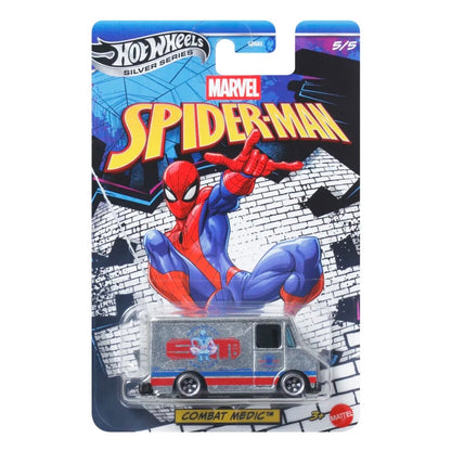 Hot Wheels - Silver Series - Spider-Man - Combat Medic (Metal Base)