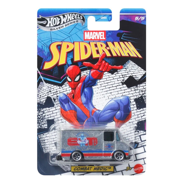 Hot Wheels - Silver Series - Spider-Man - Combat Medic (Metal Base)
