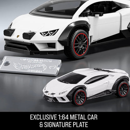 Hot Wheels Brick Shop Lamborghini Huracán Sterrato Building Set – 268 Pieces