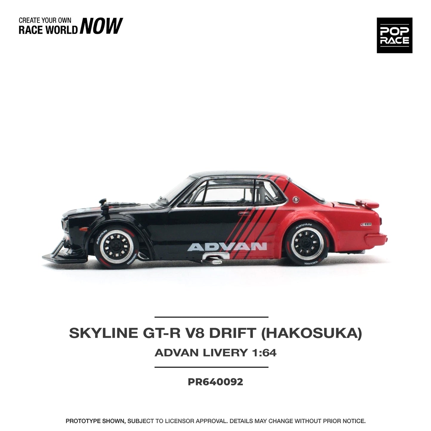 Pop Race - PR64-61 - Nissan Skyline GT-R V8 Drift (Hakosuka)