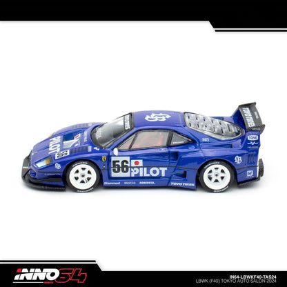 INNO 64 FERRARI F40 LIBERTY WALK PILOT BLUE - TOKYO AUTO SALON 2024