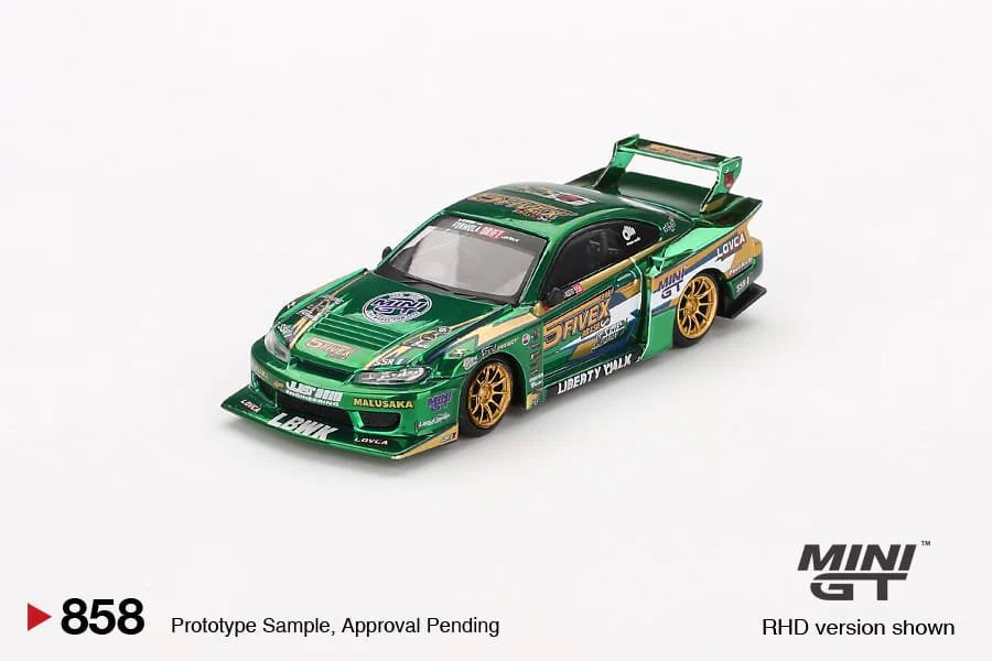 MINI GT #858 NISSAN SILVIA S15 LB-SUPER SILHOUETTE LBWK 2024 FAUSTO RACING