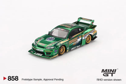 MINI GT #858 NISSAN SILVIA S15 LB-SUPER SILHOUETTE LBWK 2024 FAUSTO RACING