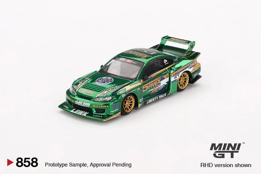 MINI GT #858 NISSAN SILVIA S15 LB-SUPER SILHOUETTE LBWK 2024 FAUSTO RACING