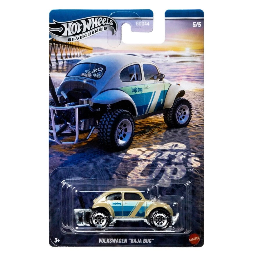 Hot Wheels - Silver Series - Surfs Up - Volkswagen Baja Bug (Metal Base)