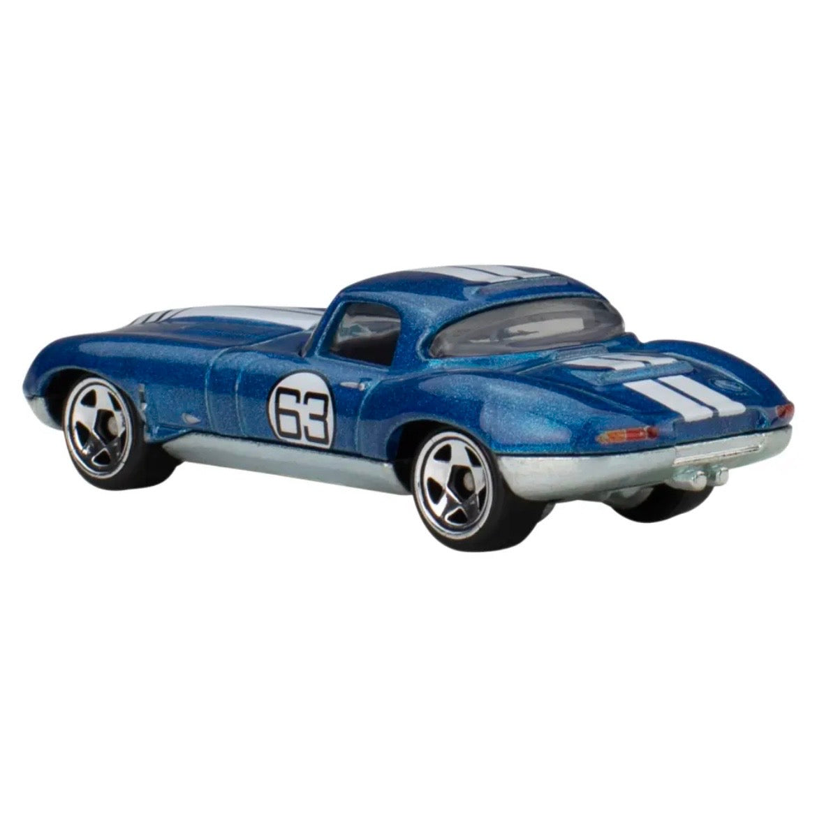 Hot Wheels - Silver Series - National Icons - Jaguar Lightweight E-Type (Metal Base)