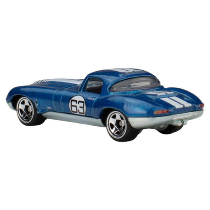Hot Wheels - Silver Series - National Icons - Jaguar Lightweight E-Type (Metal Base)