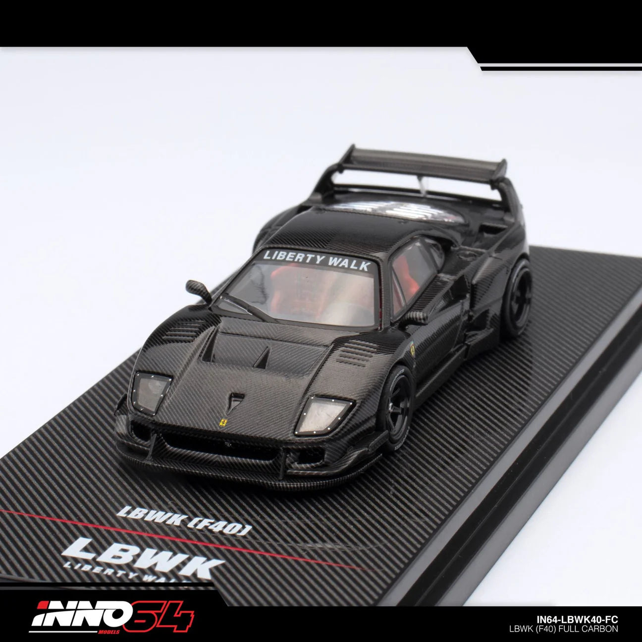 INNO 64 FERRARI F40 LIBERTY WALK  FULL CARBON FIBRE