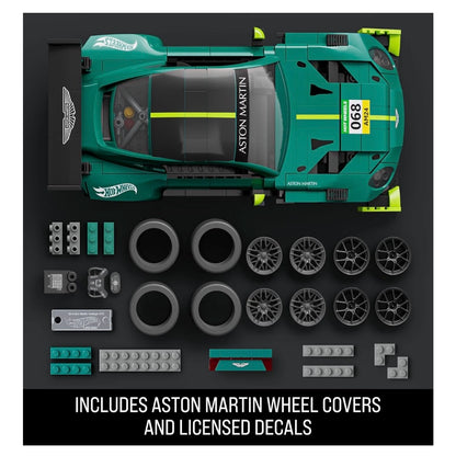 Hot Wheels Brick Shop ’24 Aston Martin Vantage GT3 Building Set – 793 Pieces