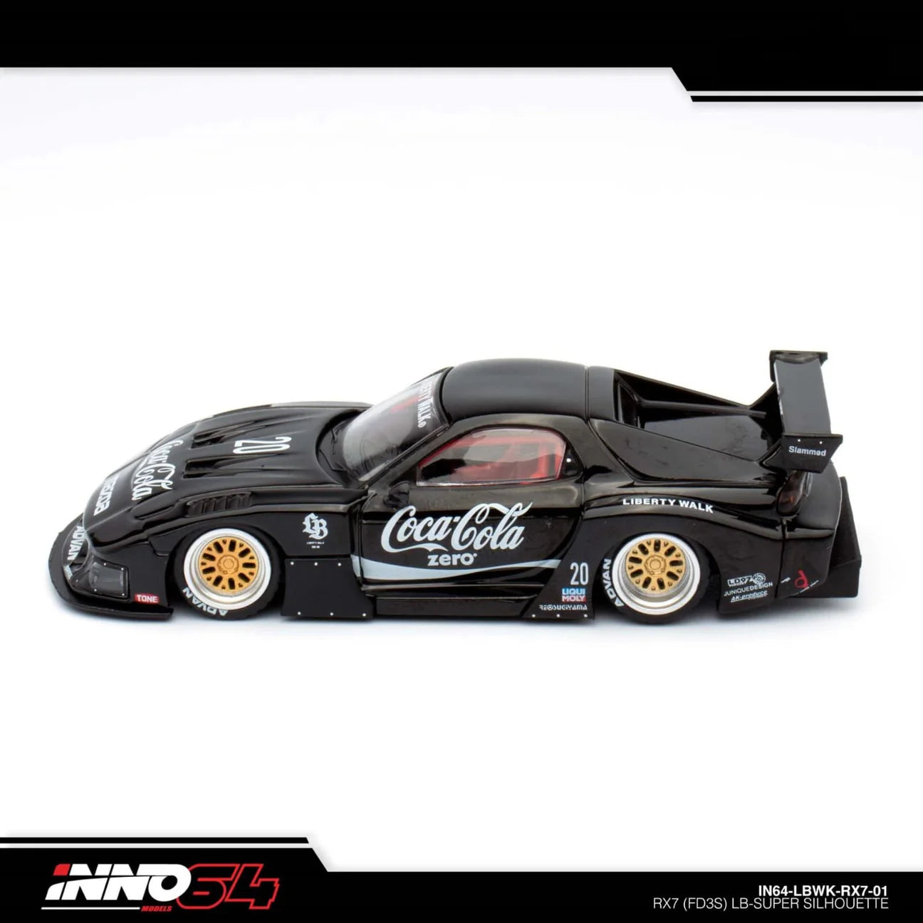 INNO 64 MAZDA RX-7 LB-SUPER SILHOUETTE COCA-COLA - 1/64