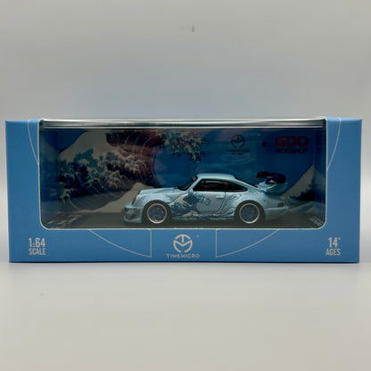 Time Micro - Porsche 911 993 RWB Kanagawa Surfing Livery Blue 1/64 Limited Edition