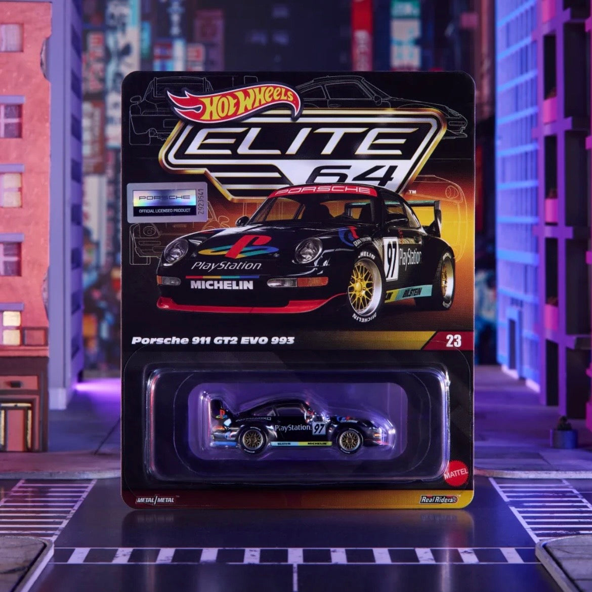 Hot Wheels - Elite 64 - Porsche 911 GT2 EVO (993)