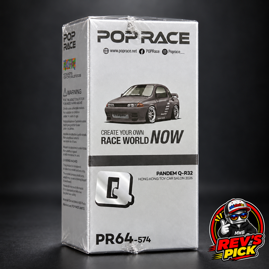 Pop Race 1:64 Pandem Pocket Bunny R32 Metal Grey – Hong Kong Toy Car Salon 2026 Exclusive