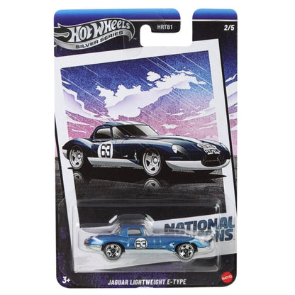 Hot Wheels - Silver Series - National Icons - Jaguar Lightweight E-Type (Metal Base)