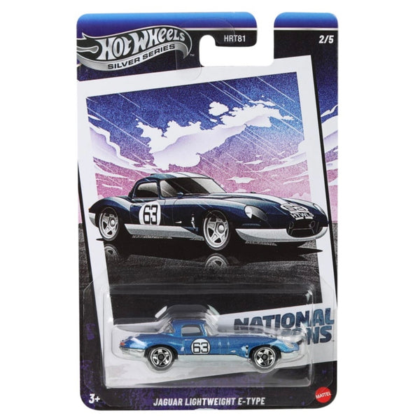 Hot Wheels - Silver Series - National Icons - Jaguar Lightweight E-Type (Metal Base)