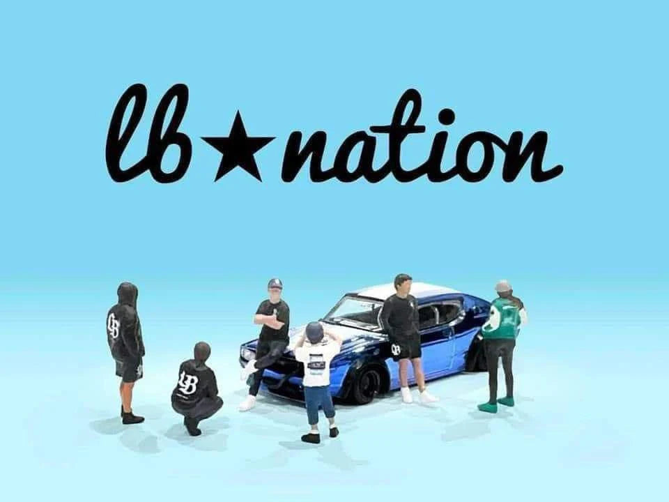 AMERICAN DIORAMA LB★NATION MINIATURE FIGURINE SET - 1/64 SCALE