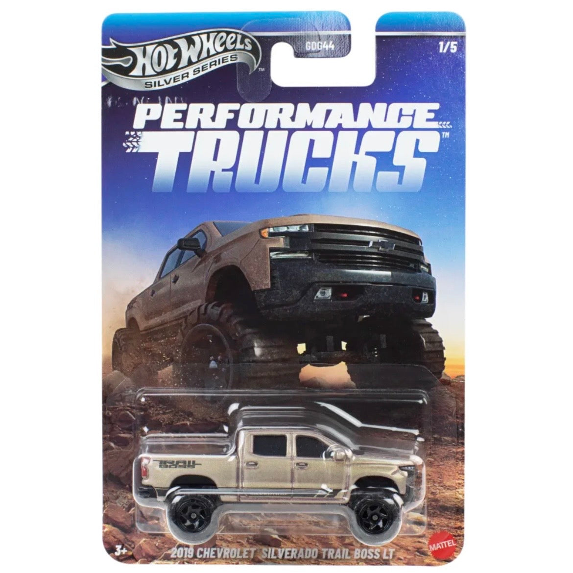 Hot Wheels Silver Series - Performance Trucks - 2019 Chevrolet Silverado Trail Boss LT