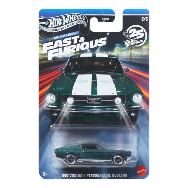 Hot Wheels - Silver Series - Fast & Furious Dream Lineup - 1967 Custom Mustang