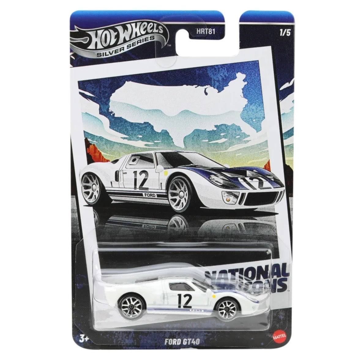 Hot Wheels - Silver Series - National Icons - Ford GT40