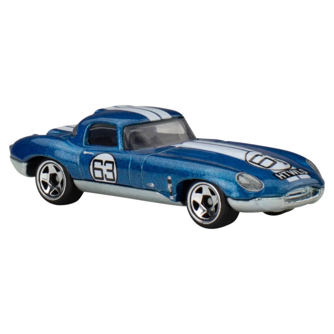 Hot Wheels - Silver Series - National Icons - Jaguar Lightweight E-Type (Metal Base)