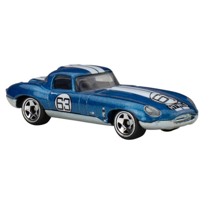 Hot Wheels - Silver Series - National Icons - Jaguar Lightweight E-Type (Metal Base)