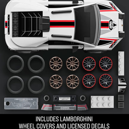 Hot Wheels Brick Shop Lamborghini Huracán Sterrato Building Set – 268 Pieces