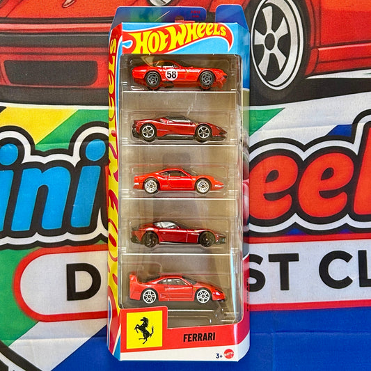 Hot Wheels - Ferrari “Rosso” 5 Pack