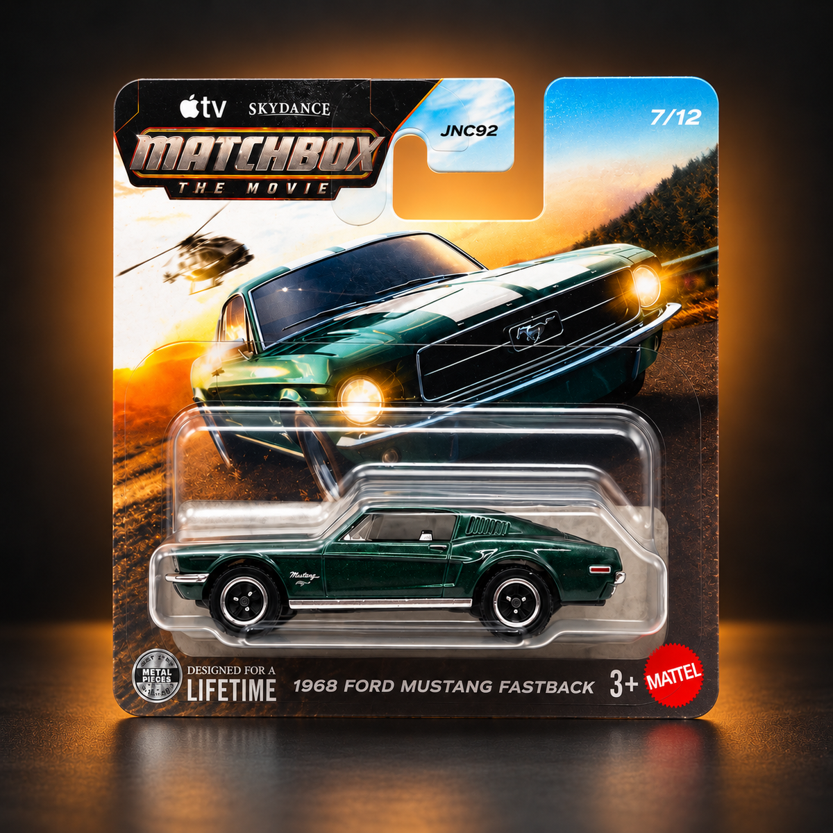 Matchbox The Movie 1968 Ford Mustang Fastback – Dark Green (7/12)