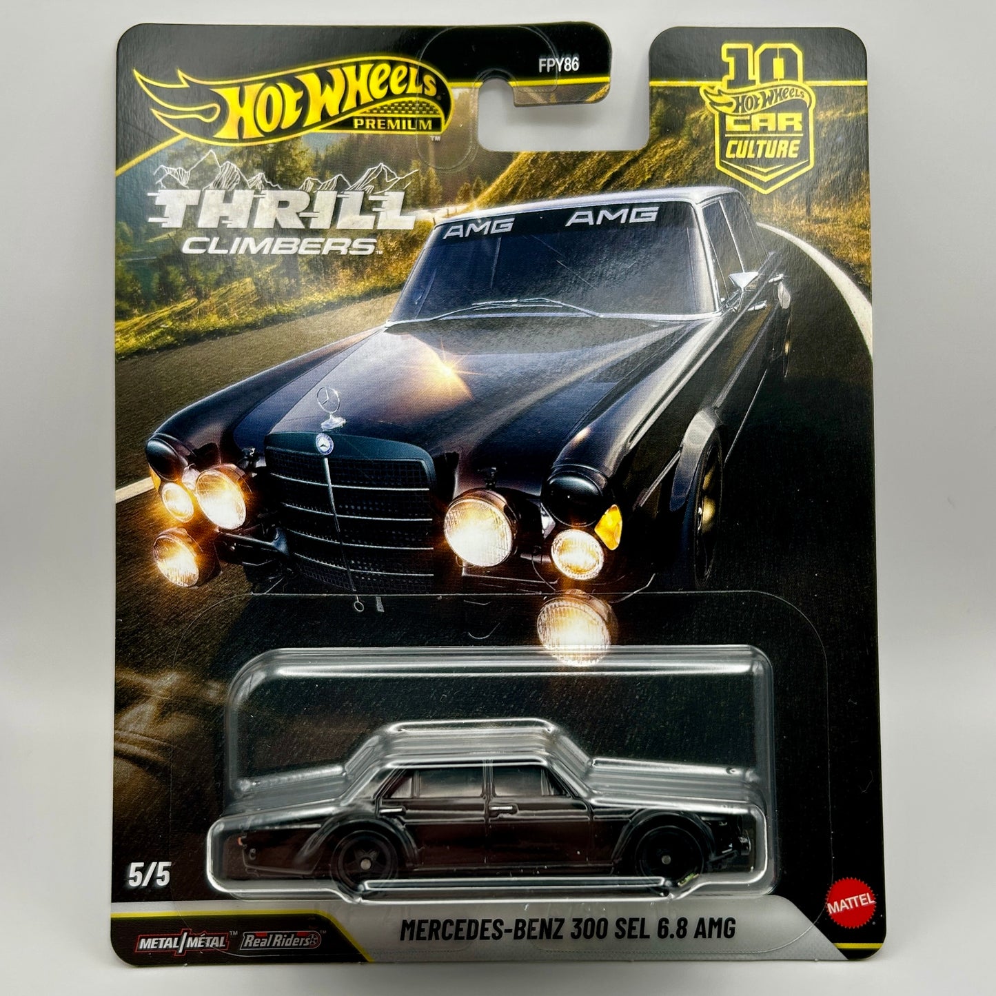Hot Wheels Premium - Thrill Climbers - Mercedes Benz 300SEL 6.8 AMG