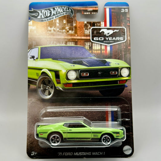 Hot Wheels - Silver Series - Mustang 60yrs -  '71 Ford Mustang Mach 1
