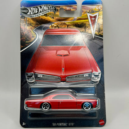 Hot Wheels - Silver Series - Pontiac - '66 Pontiac GTO (Metal Base)