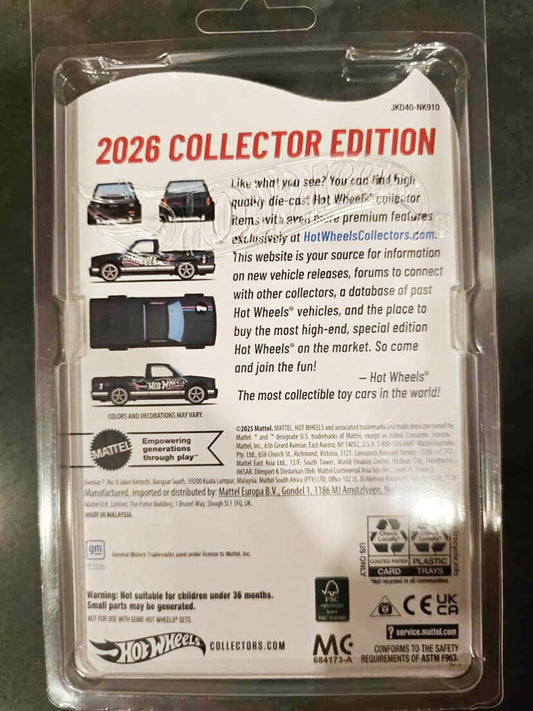 Hot Wheels 2026 Collectors Edition '91 GMC Syclone